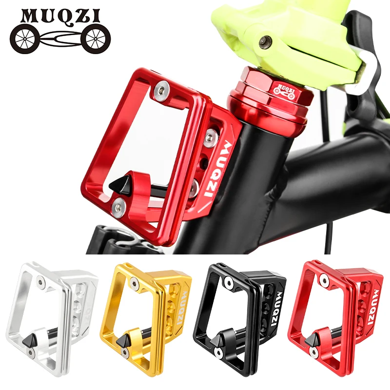 MUQZI Folding Bike Front Bag Carrier Block Bag Bracket For Brompton Dahon Bike Front Carrier Mount