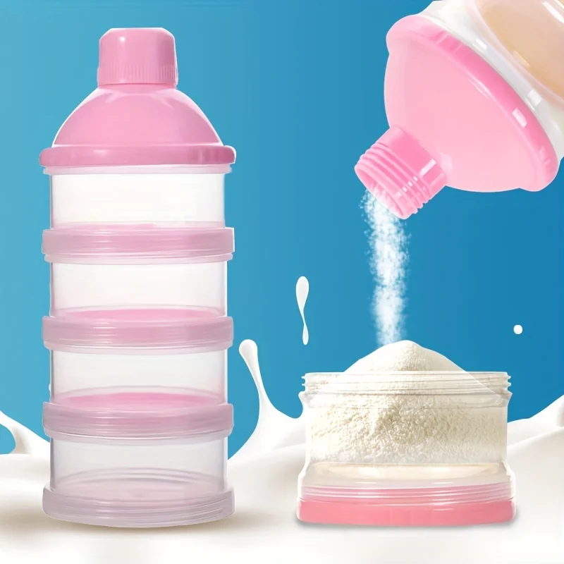 Dr.isla Baby Milk Powder Box Large Capacity Colorful Multi Layer Food Supplement Box Independent 5