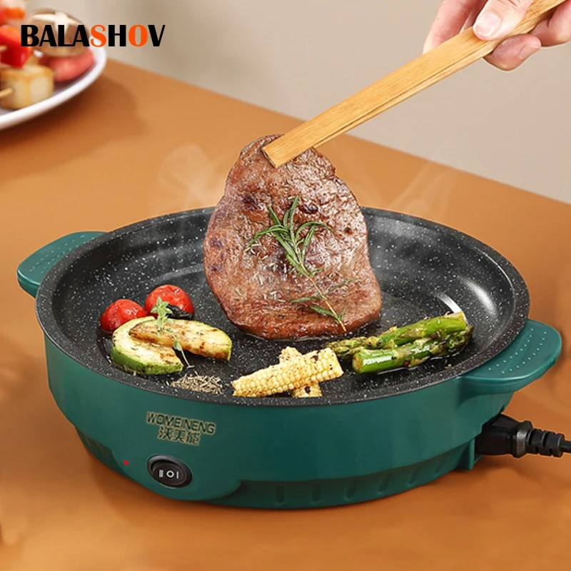 Electric MultiCooker Electric Frying Pan 220V Househould Barbecue Fried Steak Fish Omelette Frying