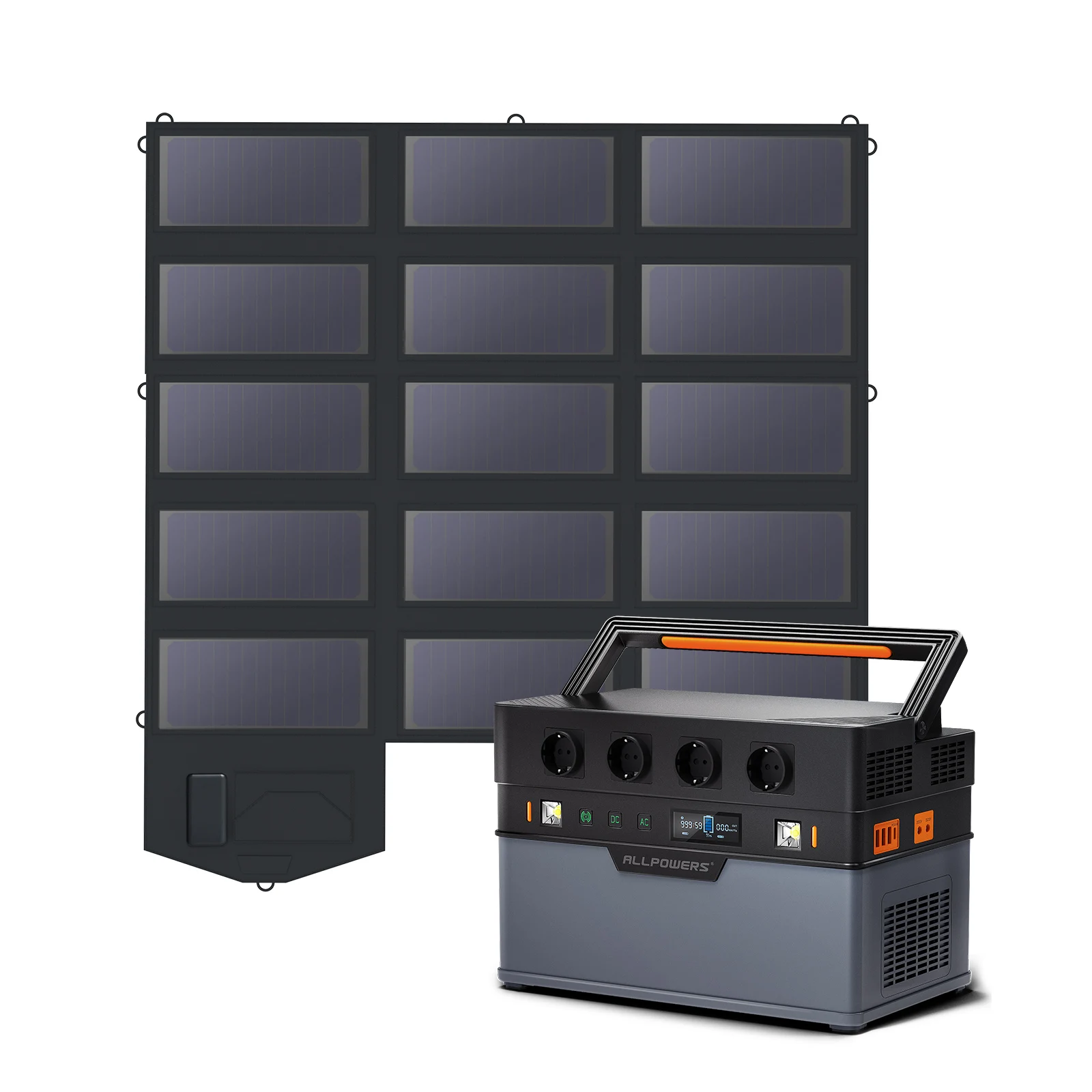 ALLPOWERS-Estação de energia portátil, gerador solar, gerador ao ar livre com 1x100W painel solar