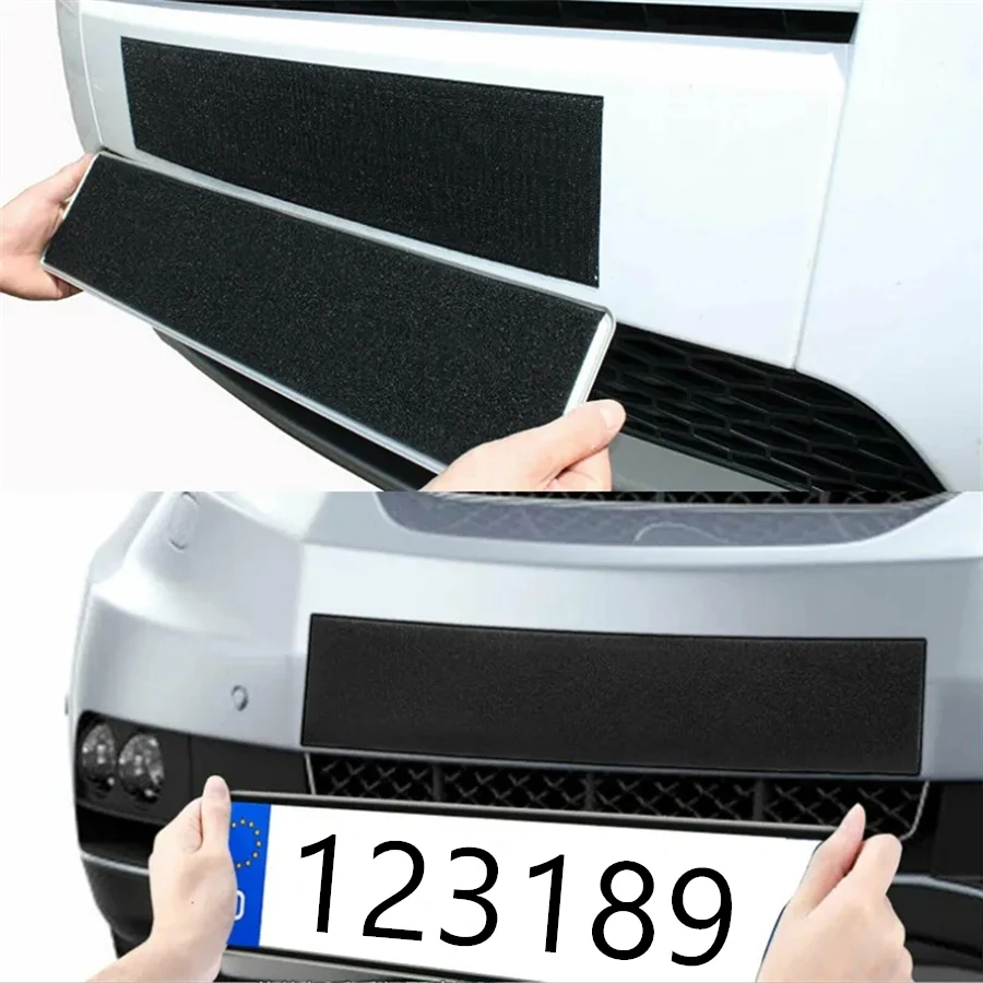 New Unique Frameless License Plate Holder Harmless Polyester Adhesive Number Plate Holder Durable