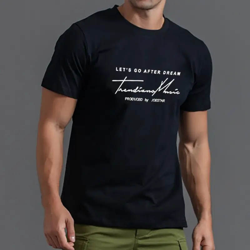 Crewneck Short Sleeve T-Shirt Men's Casual Wear Trendy Slim Fit Summer Thin Mature Outdoor Sports
