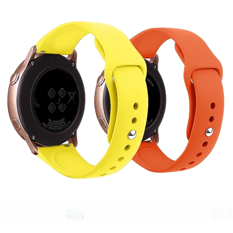 Silikon armband für Galaxien uhr 3 45mm 46mm/42mm Samsung Gear S3 aktiv 2 44mm/40mm 20 22mm Armband