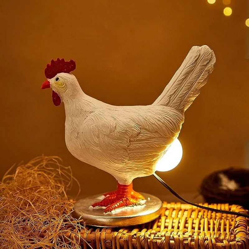 Decorative Night Lights Simulated Animal Funny Easter Home Decor Party Carnival Chicken Lamp Chick
