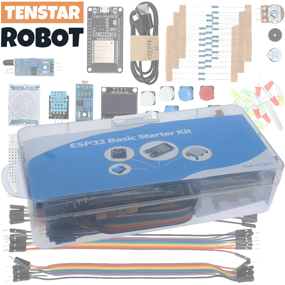 Basic Starter Kit for ESP32 ESP-32S WIFI Development Board for Arduino Project Learning Kit with