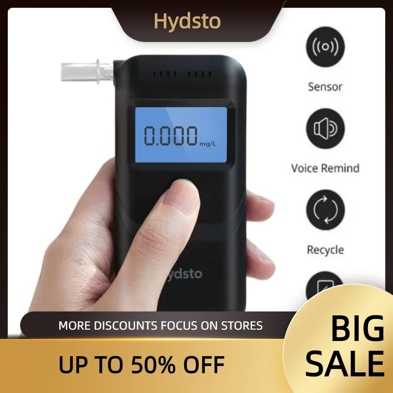 Hydsto Digital Alcohol Tester Professional Alcohol Detector Breathalyzer Police Alcotester LCD