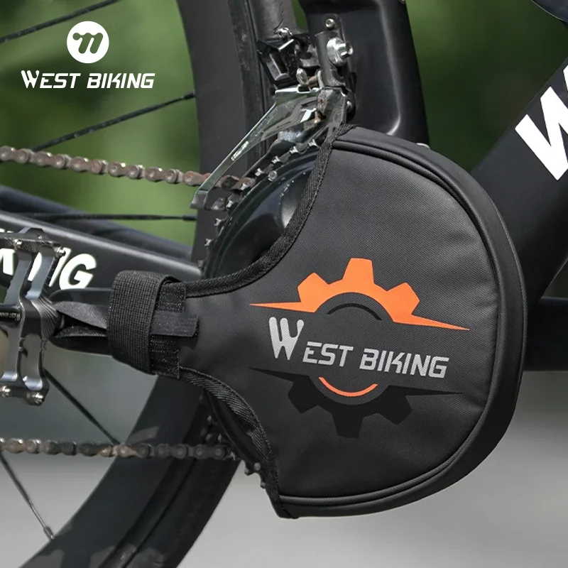 WEST BIKING Bicycle Crankset Guard Waterproof Dustproof Chainring Protector Cover Pad MTB Road Bike