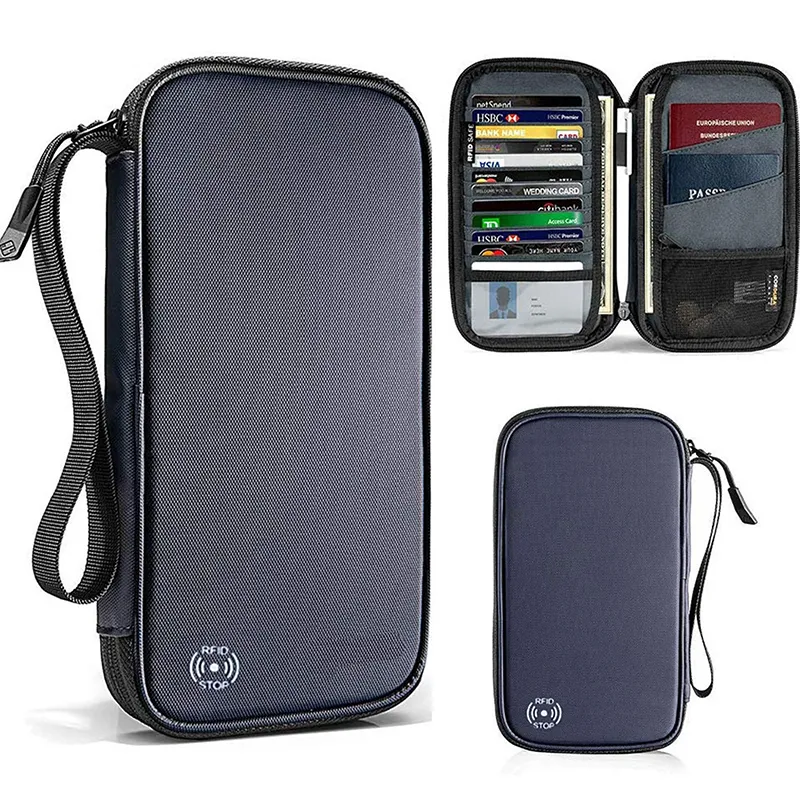 New Travel Wallet Passport Credit ID Card Holder Organizer Cash Holder Document Bag Multifunction