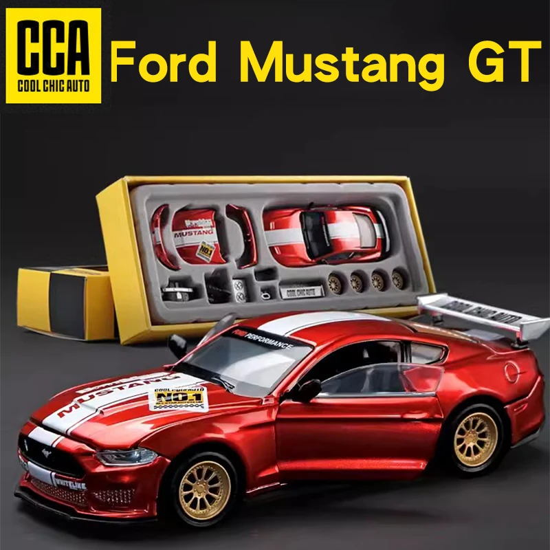 CCA 1/42 2018 Ford Mustang GT Alloy Model Car Diecast Metal Assembly Modification Series Miniature
