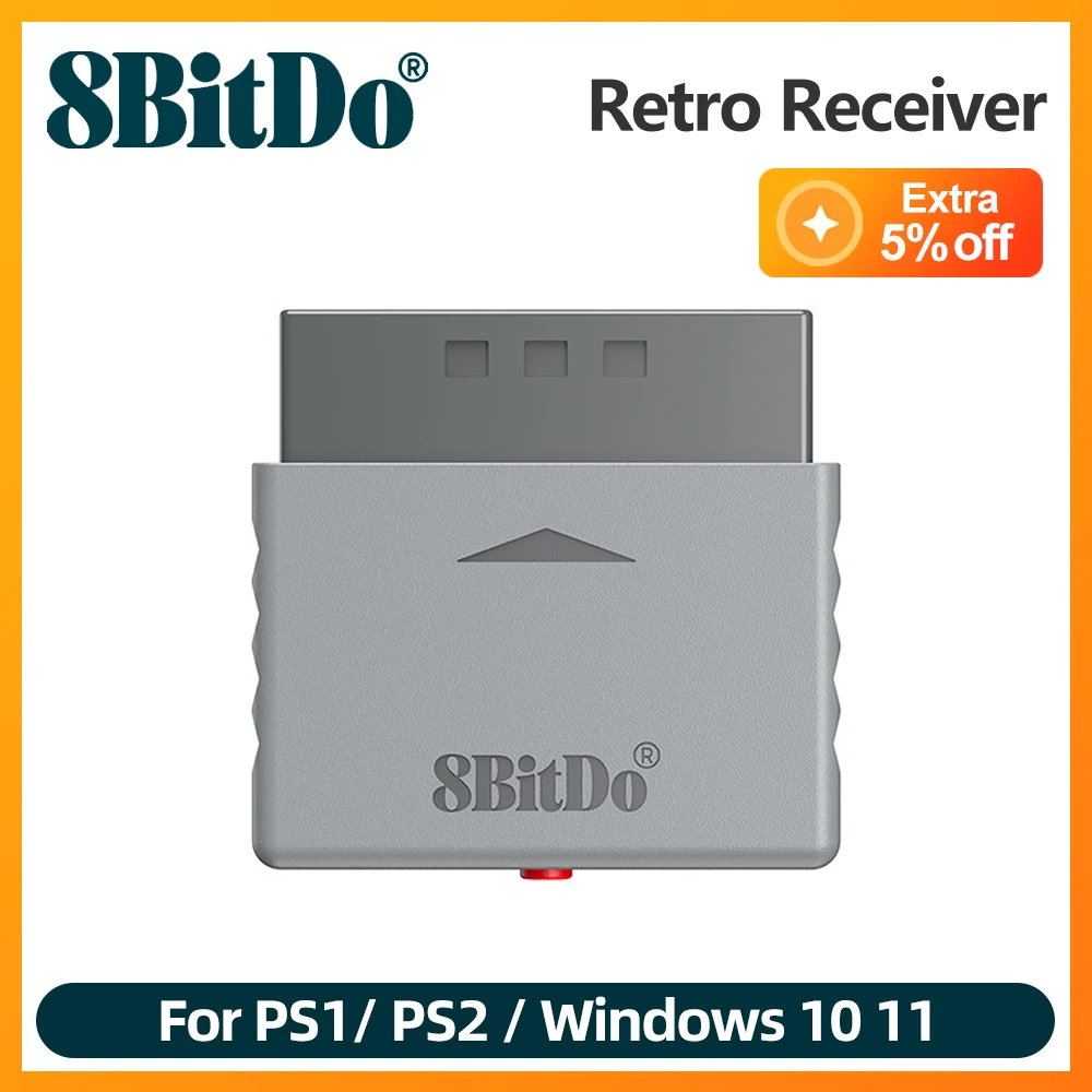 8bitdo retro receiver para playstation 2  playstation 1 e  Windows acessórios  Compatível com