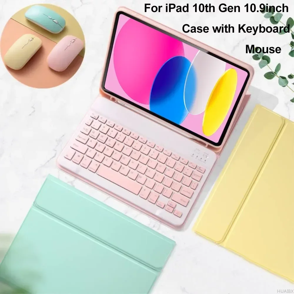 Für iPad 10. Generation 10 1-Zoll-Gehäuse mit Tastatur maus  abnehmbare Tastatur abdeckung für iPad