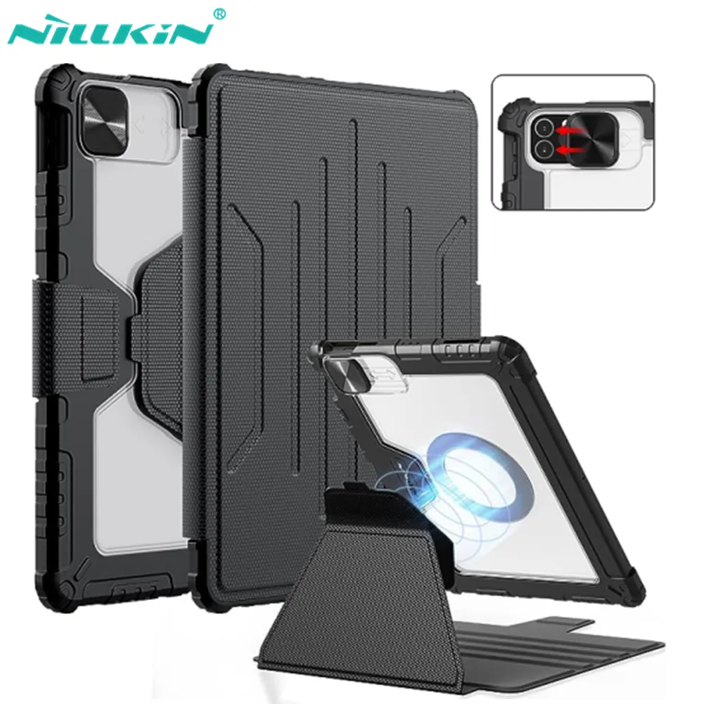 Capa Nillkin Bumper com slot para caneta para iPad  capa magnética  iPad Air 13  iPad Pro 11  9ª