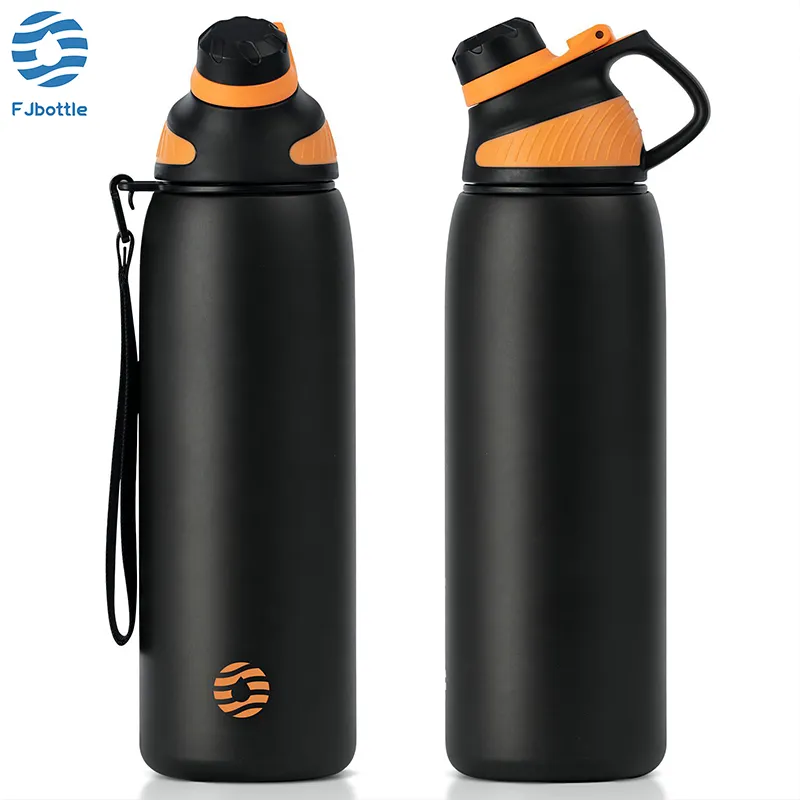 Feijian Thermoskanne mit Magnet deckel Outdoor Sport Edelstahl Wasser flasche halten kalt isolierte