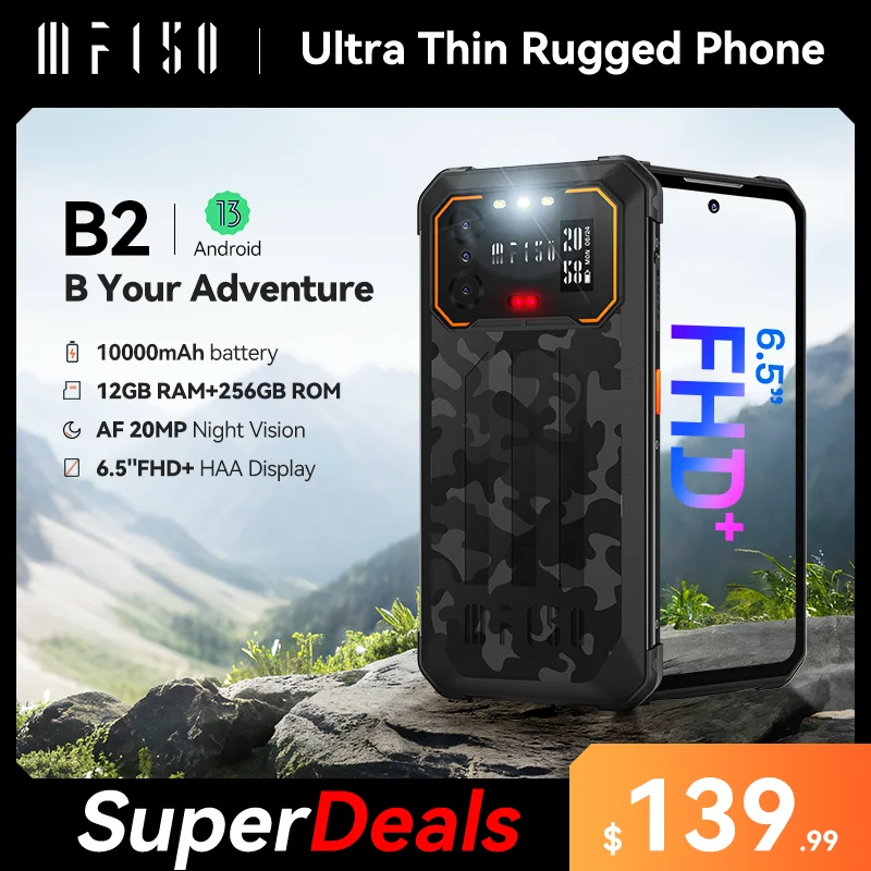 [World Premiere] IIIF150 B2 6.5"FHD+ Display Rugged Machine Night Vision 10000mAh 48MP Camera