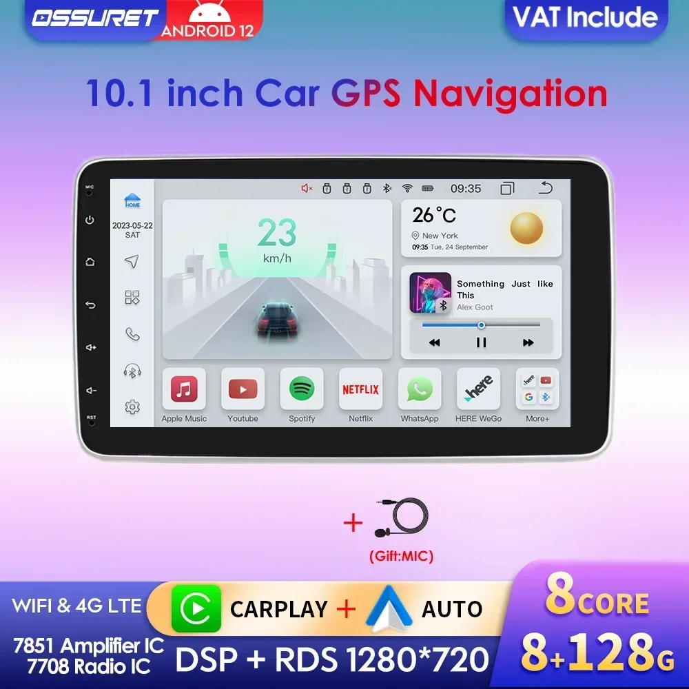 Abnehmbares Panel 1din Radio Android Auto Octa Core Autoradio Universal Auto Multimedia-Player