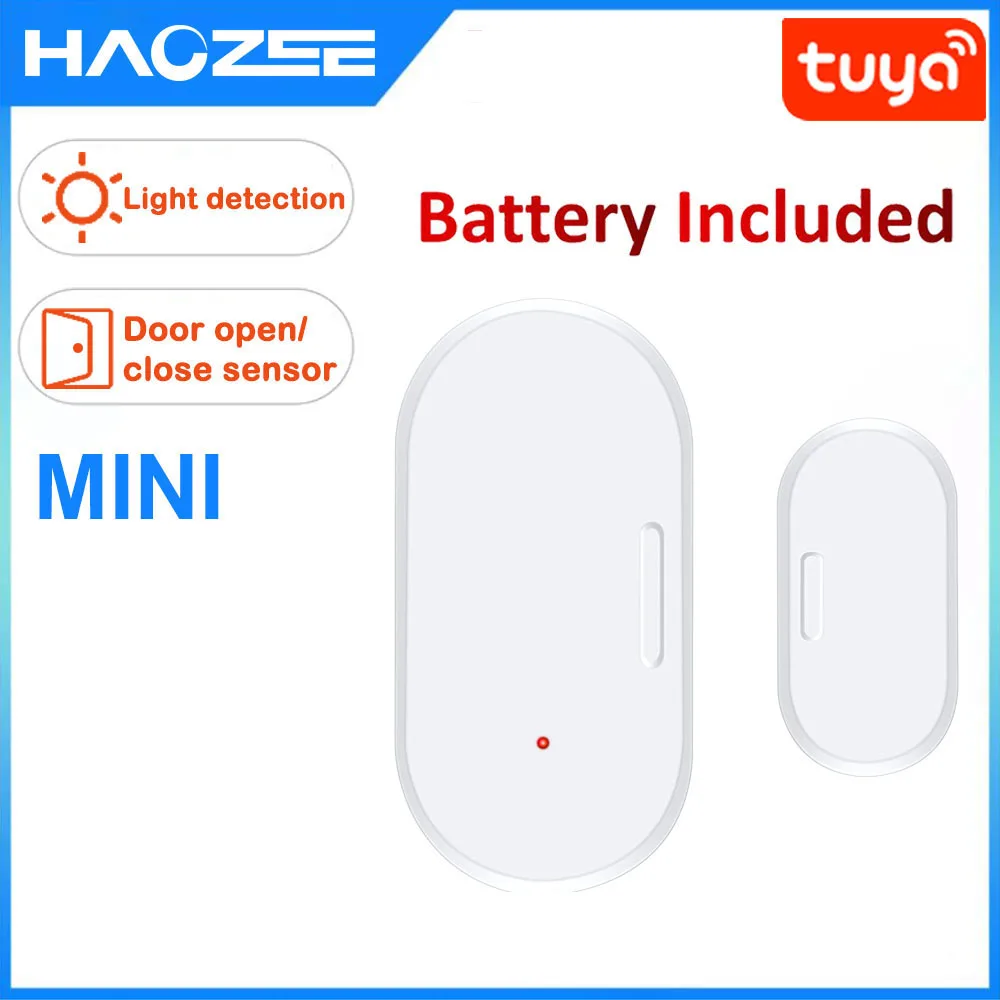 Slimme ZigBee deur-raamcontactsensor Draadloze detectoren Open/dicht Ondersteuning Zigbee2mqtt Home Assistant