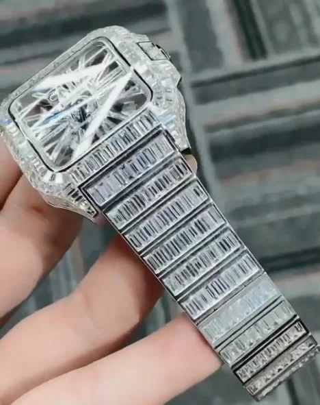 ICE WACTH HIPHOP Jewelry  Moissanite DEF VVS1 Baguette Cut Setting Moissanite Loose Moissanite