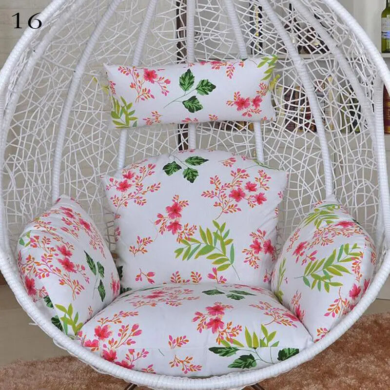 Hanging Swing Egg Chair Cushion Cover Patio Large Round Papasan Pad Detachable Garden Lounger