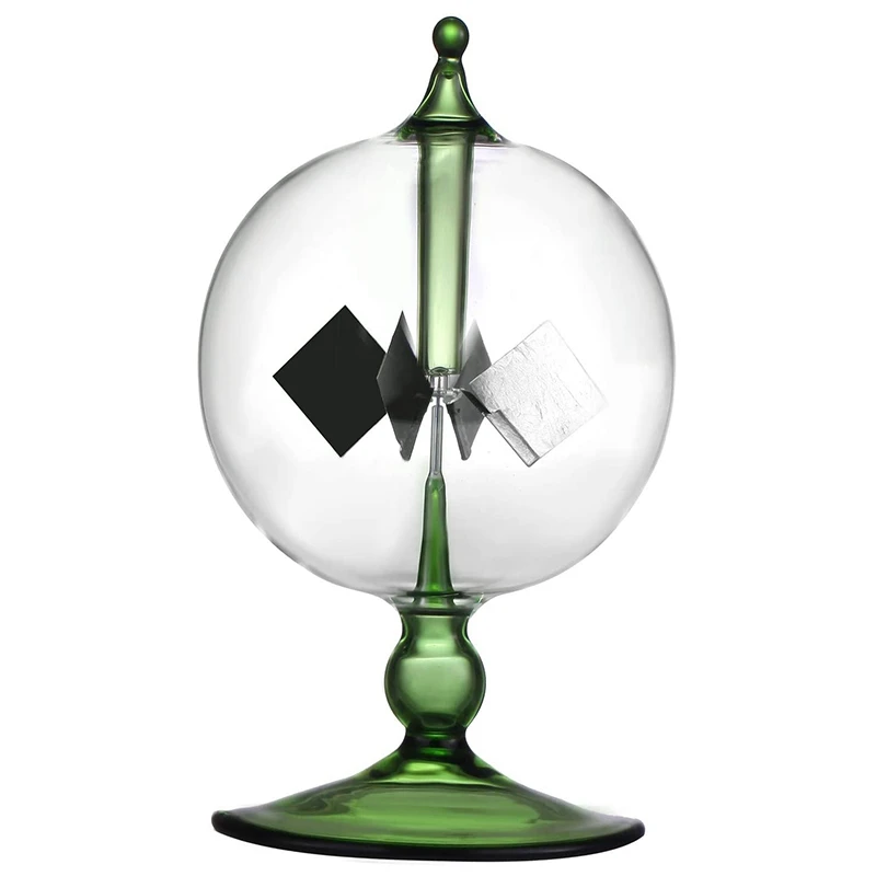Grüne Solarenergie Radiometer Crookes Solarenergie Spinn schaufeln Windmühle Geschenk Home Desk