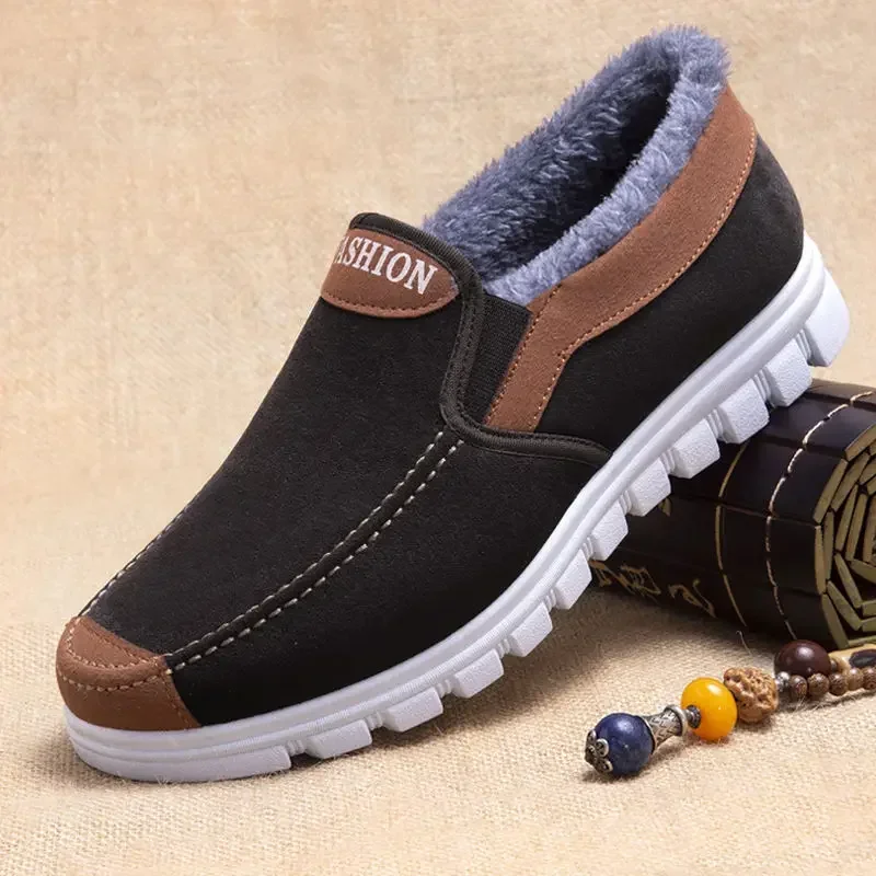 Heren Katoenen Schoenen Winter Mode Schoenen Heren Snowboots Pluche Verdikte Comfortabele En Warme