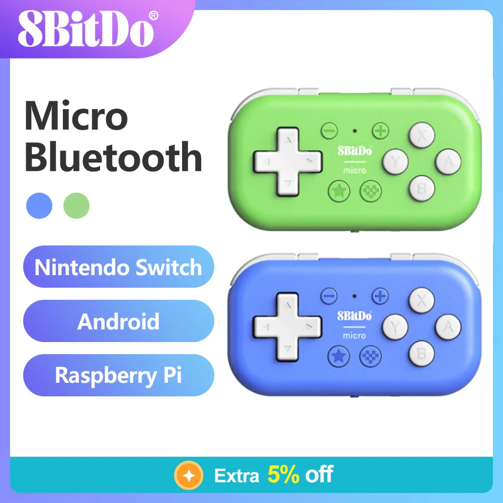 controle 8BitDo Micro Bluetooth Mini gamepad android de bolso para nintendo switch, Android e