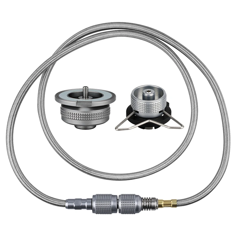 Campingmoon Outdoor Gasfornuis Adapter Verlengslang Split Kachel Butaan Adapter Gastank Adapter