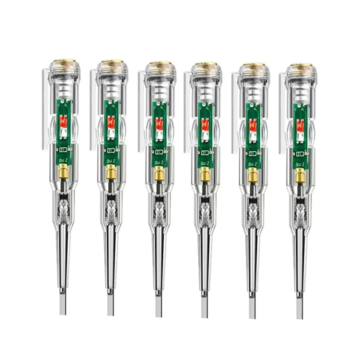 6er Pack Spannungs prüfer, Wechsels pannungs detektor Stift, 70-250V Schaltung tester Elektro