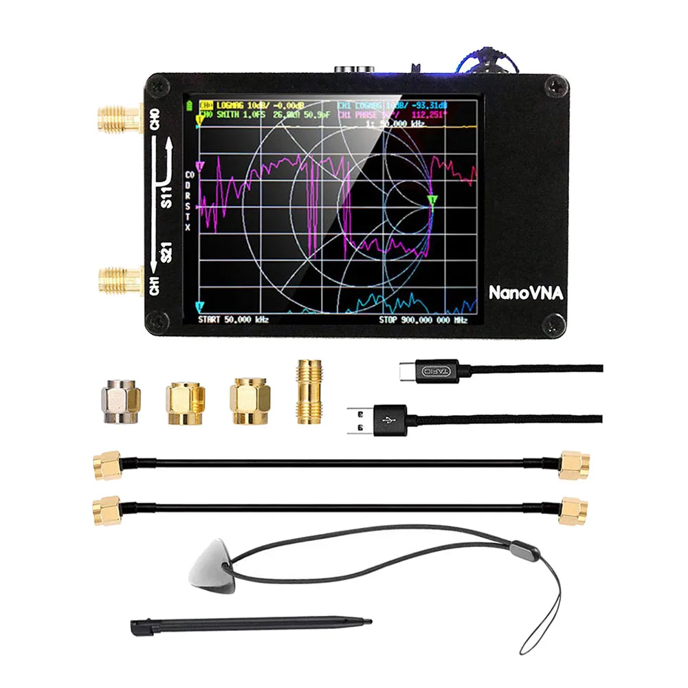 Aktualisierte Version Nanovna-h Vektor Netzwerk Antennen analysator 10kHz-1,5 GHz mf hf vhf uhf mit