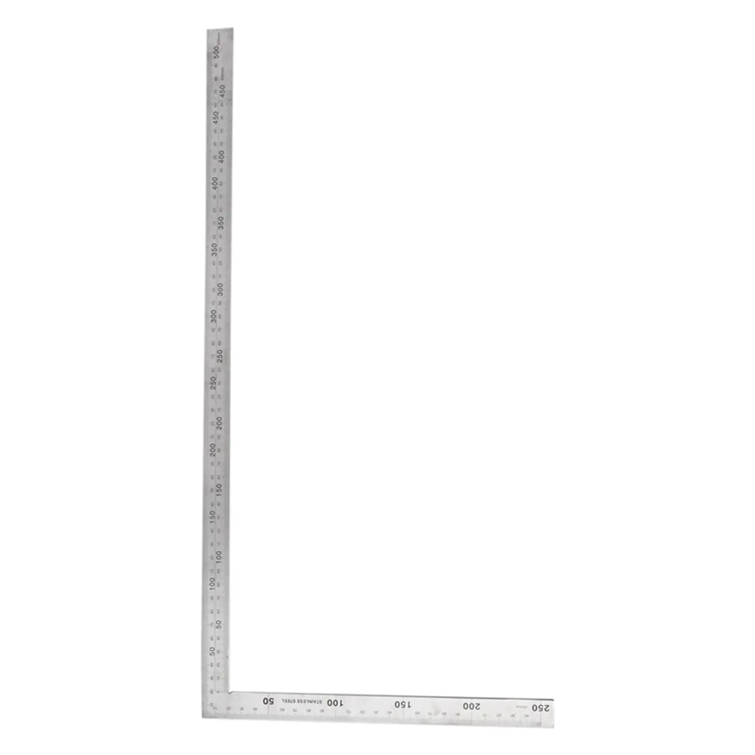 Edelstahl 25x50cm 90 Grad Winkel versuchen quadratisches Lineal Messwerk zeug