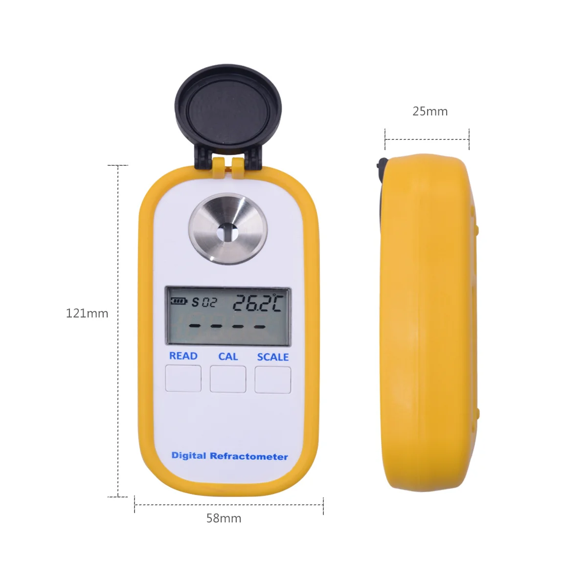 Tragbares digitales Honig refrakto meter 4-in-1 Brix/Wasser/Be'/Brechung prüfgerät Messgerät dr301