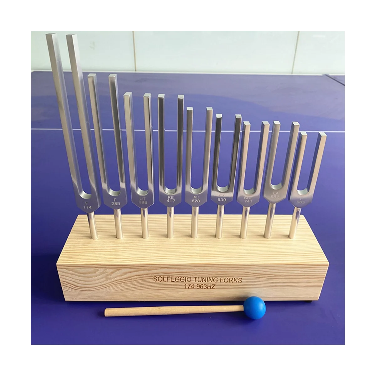 9-teiliges Stimmgabel-Set, Stimmgabeln-Chakra zur Heilung von Meditation Yoga-Entspannungs