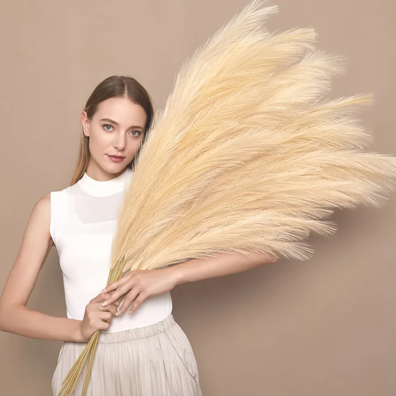100cm Artificial Pampas Boho Decorative Flowers Home Party Table Flower Arrangement Decoration