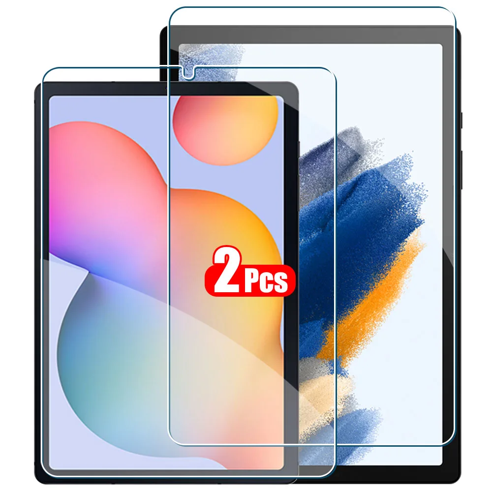 2PCS Tempered Glass Screen Protector for Samsung Galaxy Tab S8 Ultra Plus S6 Lite S7 Fe A7 Lite A8