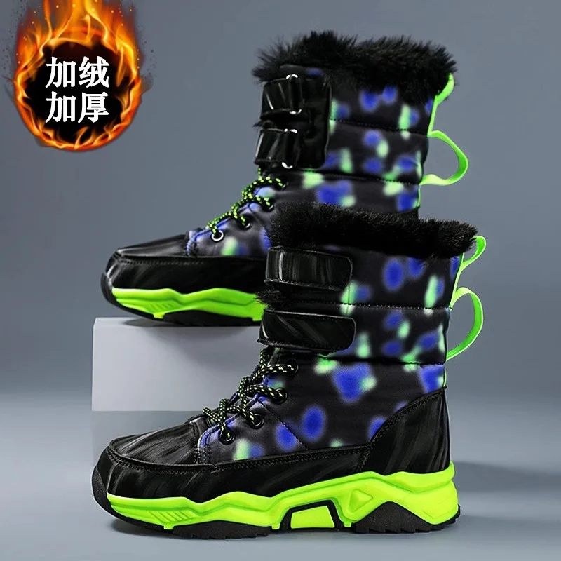 Kinderen Warm Fluweel Verdikte Katoenen Laarzen Antislip Rubberen Zool Waterdichte Outdoor Walking