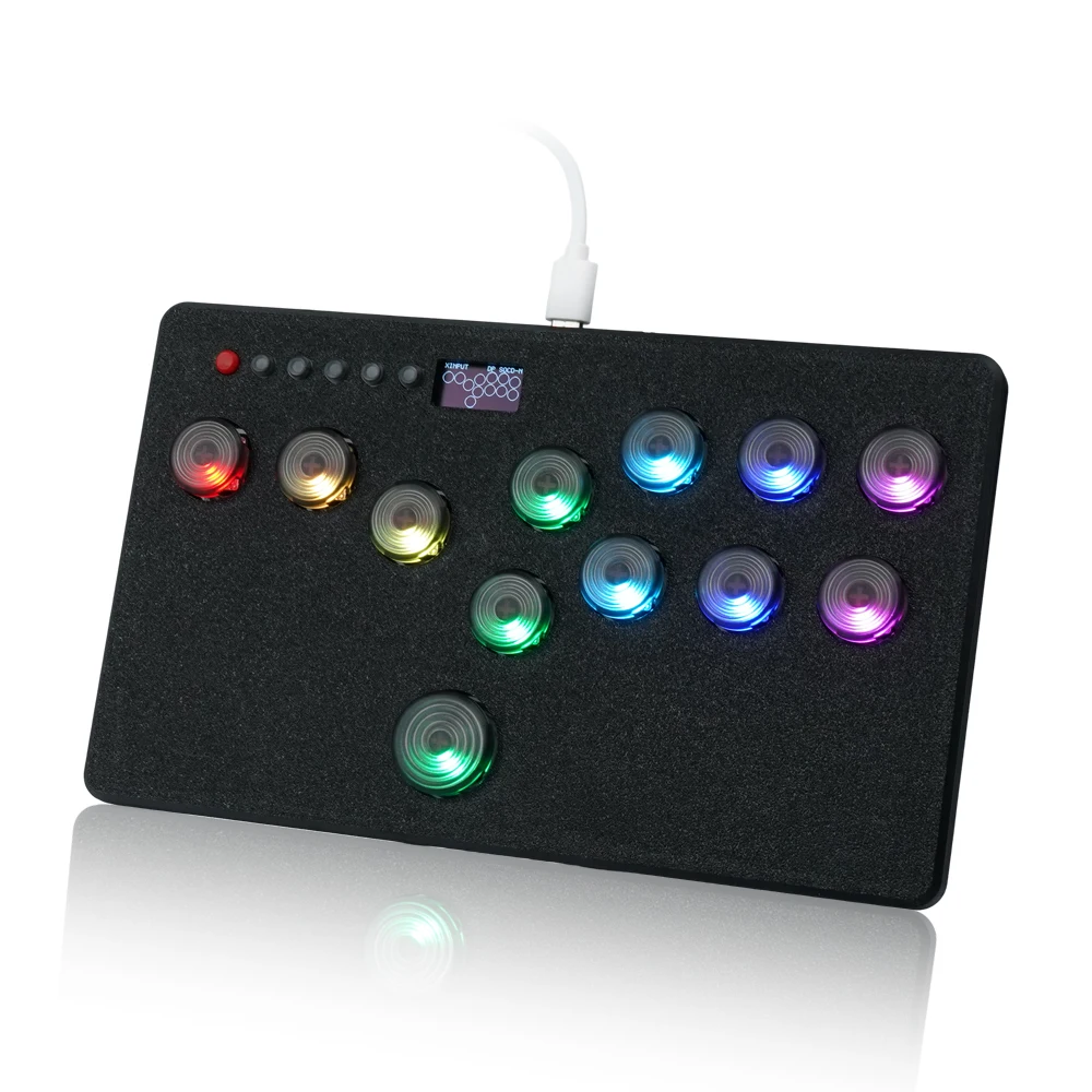 Flatbox LED Hitbox Controller für PS4 Fight stick Hotswap Kailh Switch Arcade Joystick für