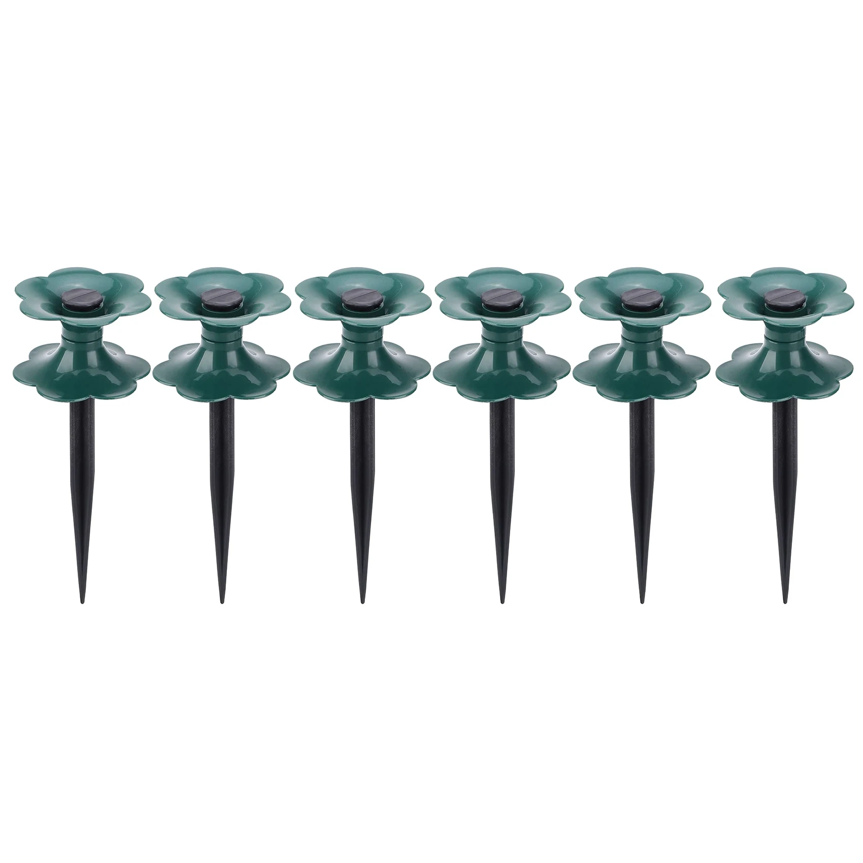 6er Pack Gartens ch lauch führung Spike,Duty dunkelgrün Spin Top, hält Gartens ch lauch aus