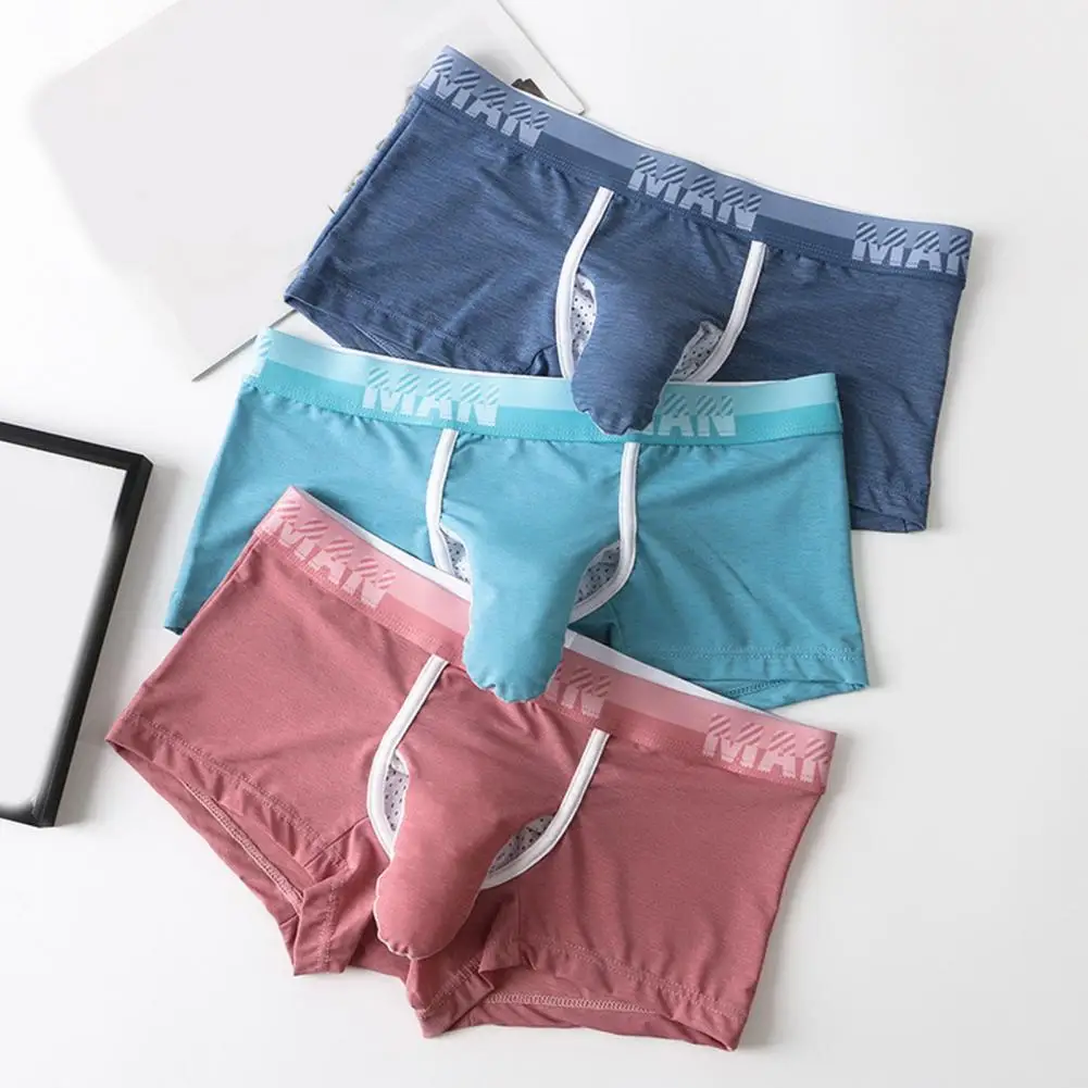 Stylish  Boxer Underwear Mesh Elastic Elephant Nose Men Boxers Skin-friendly Sweat Absorbing Men
