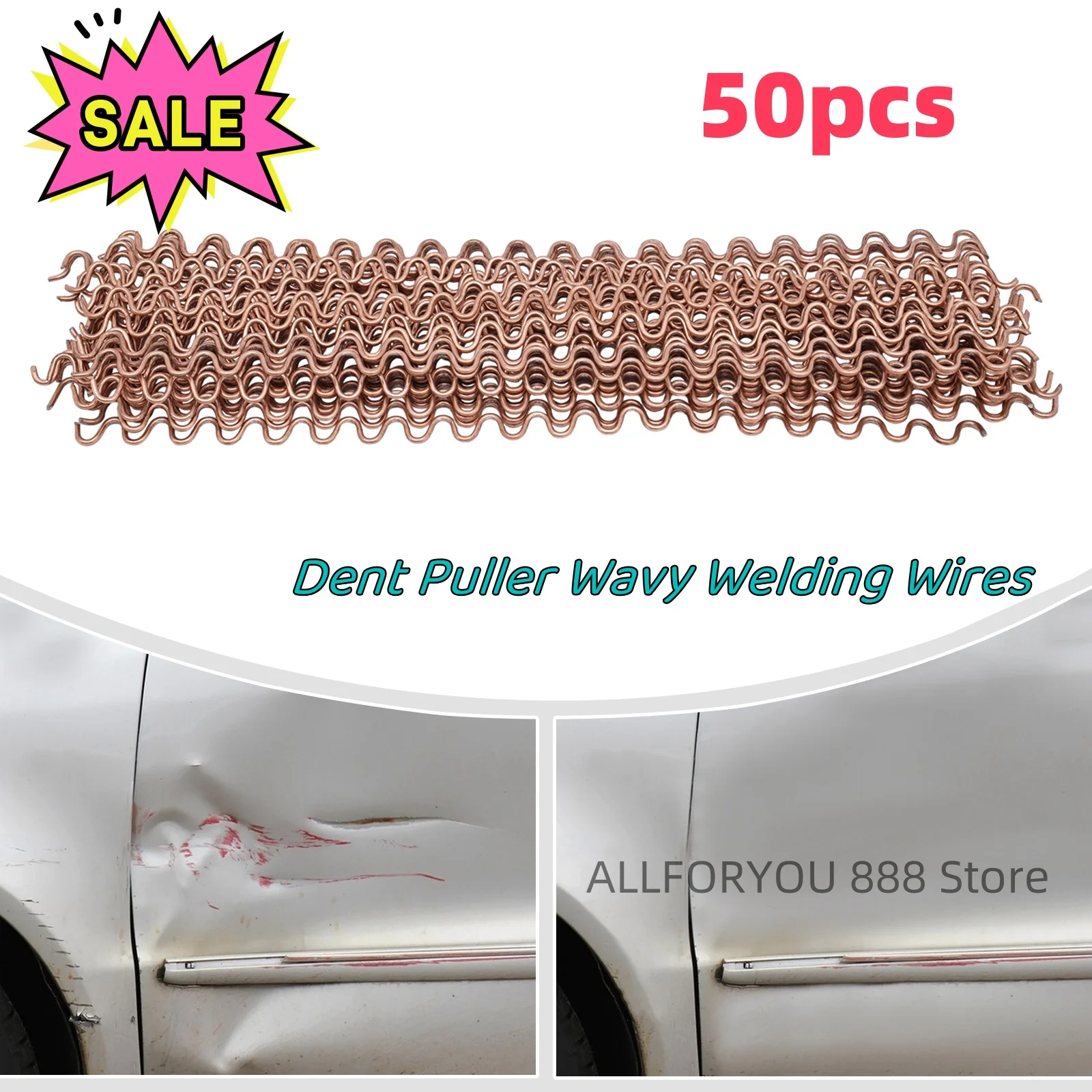 50 Stück * Wellen abzieher gewellte Schweiß drähte Wellenform pro Länge 33cm stabile Qualität