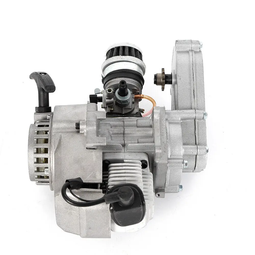2-Takt 49cc Pull Start Motor Motor mit Getriebe für Pocket Bike Mini Quad Bike Scooter ATV