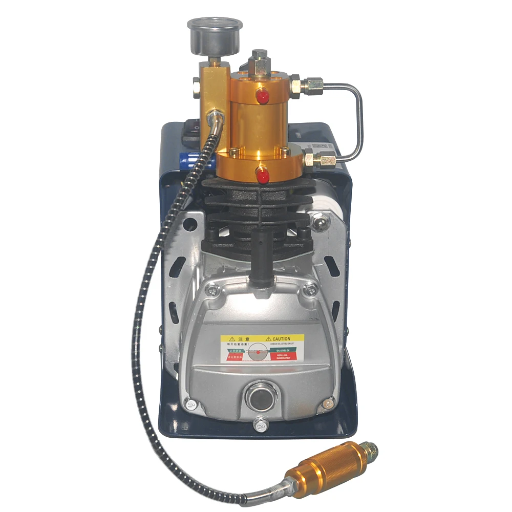 Elektrische Hochdruck luftpumpe Kompressor pcp Luftgewehr Tauch pumpe Wasser kühlung 4500psi 300bar