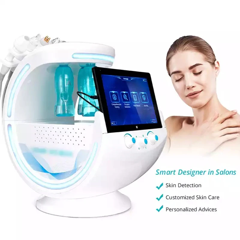 7 in 1 Smart Ice Blue Analyzer Multifunction Facial Machine Diamond Hydra Dermabrasion Facial