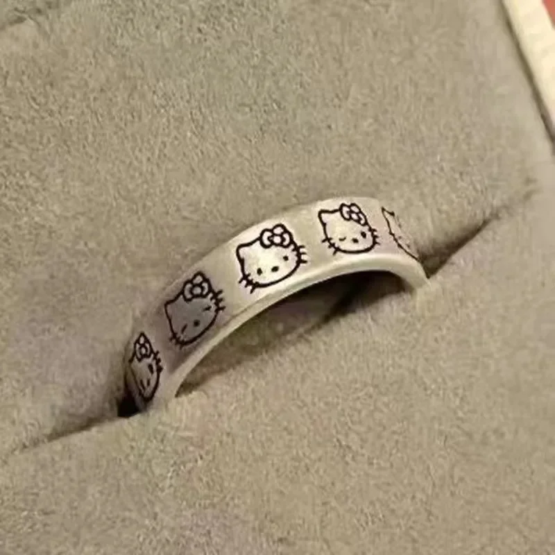 Finger Rings Hello Kity Ring Sanrio for Women Anime Figure Melody Kuromi Kawaii Middle Gifts for