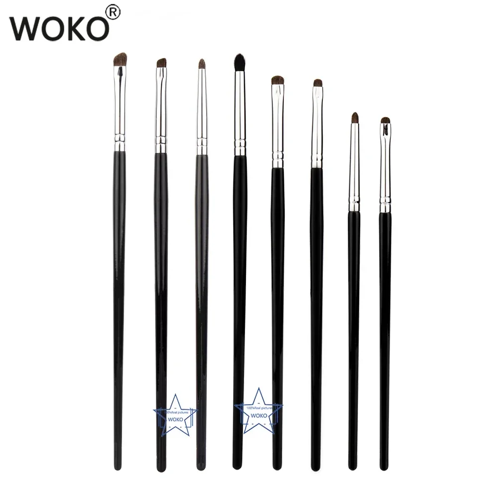 Kleine Smoky Liner Make-up Kwasten Eyeliner Smudge Brush Precisie Smudge Make-up Kwast Paardenhaar