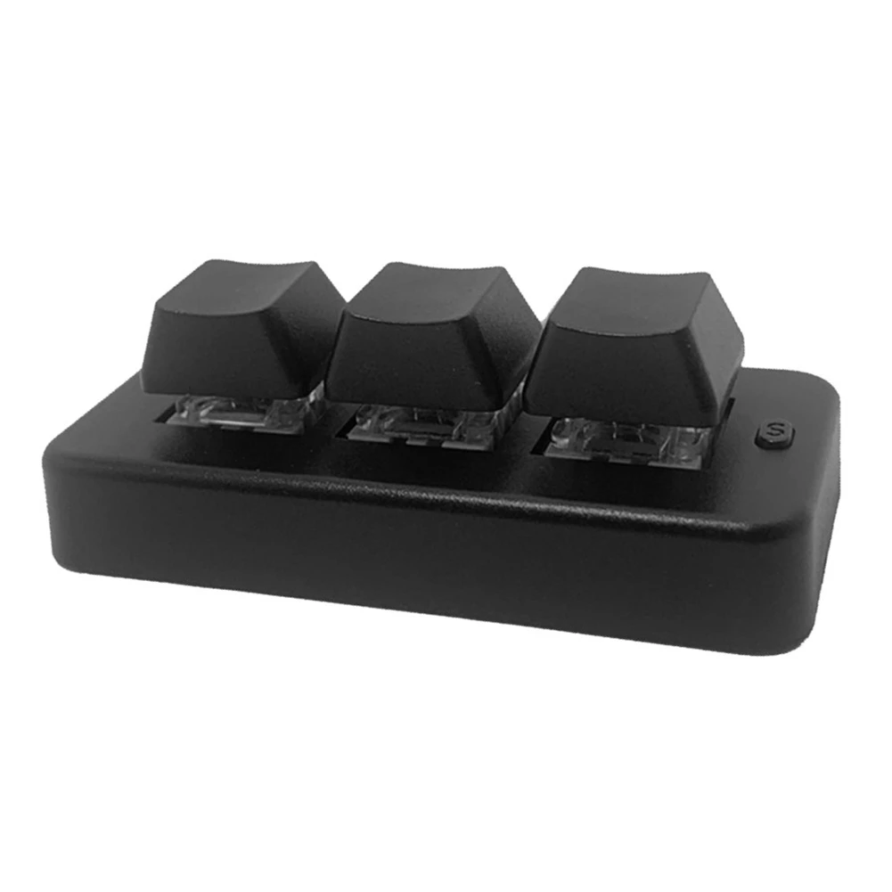 Mk321bt 3-Tasten Mini angepasste mechanische Tastatur blau Schalter USB BT Dual-Mode-Verbindung für