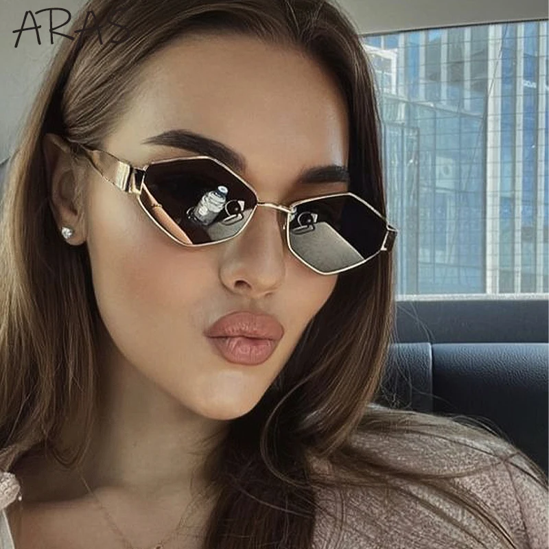 Hexagon Punk Sunglasses Women 2024 Luxury Brand Vintage Metal Frame Steampunk Sun Glasses For Men