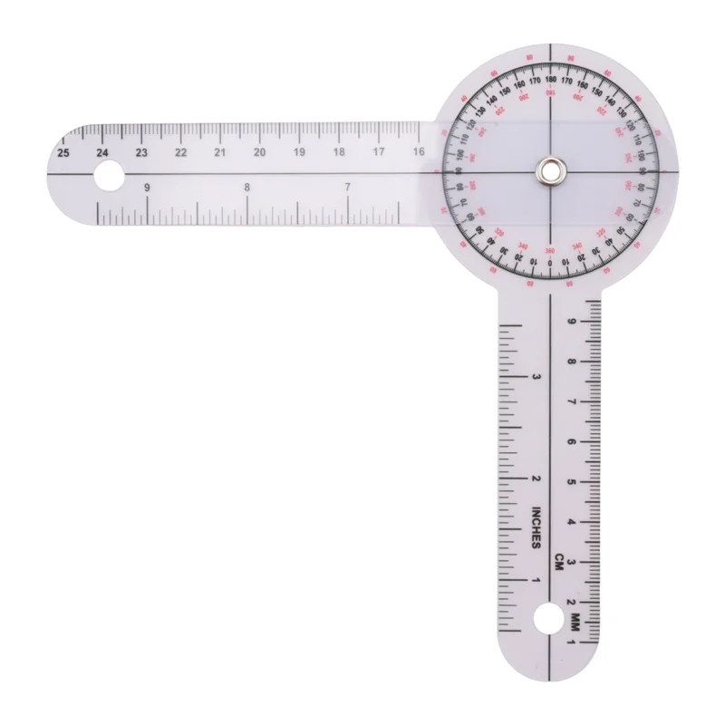 3-teiliges Goniometer 6/Zoll Ergotherapie Winkelmesser Werkzeug Mess winkel Lineal Grad Universal