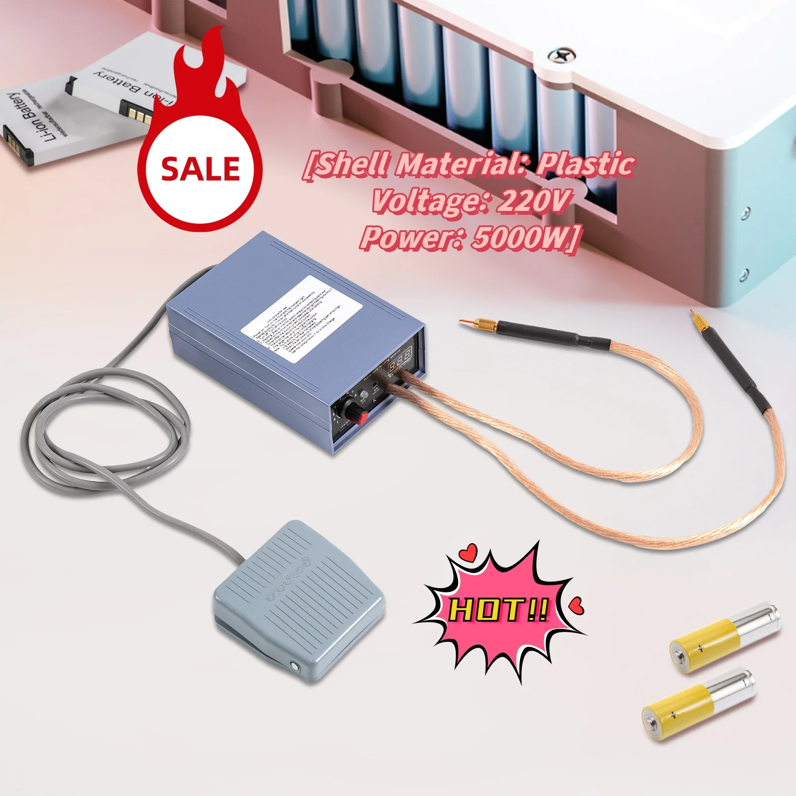 5000w Mini Punkts chweiß stift DIY Hand punkts chweiß gerät einstellbarer Strom für 220 Batterie V
