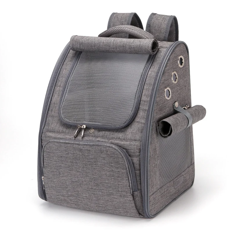 Tragbare Katze Rucksack Falten erweitert Welpen träger Haustier Outdoor Doppels ch ultern Taschen