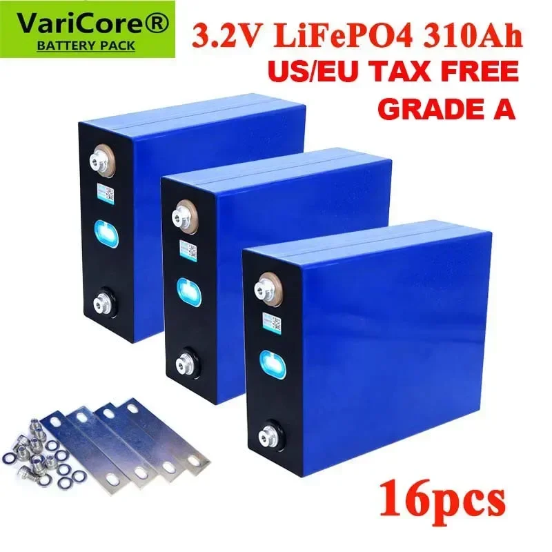 16 stücke 3,2 v 310Ah 280Ah 200Ah 105Ah Lifepo4 Akku Lithium-Eisen Phosphat Solarzelle 12v 24v 36v