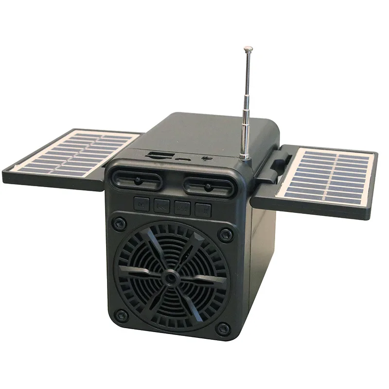 Solar Emergency Charging FM Radio Multifunctional Bluetooth Speaker TF Card U Disk Playback with